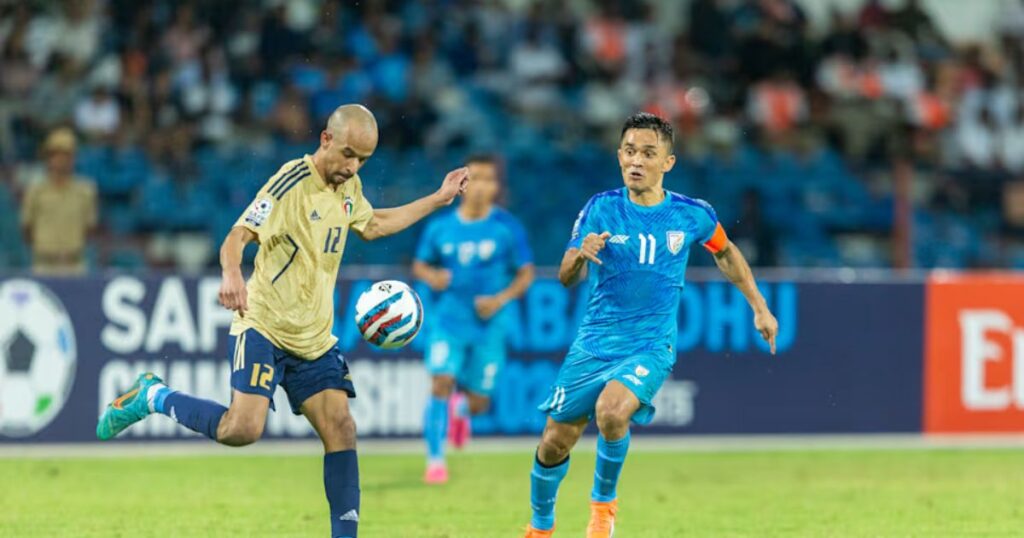 India And Kuwait's Soccer Teams