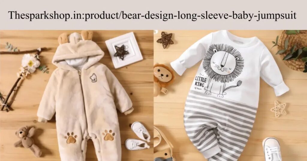 Step-By-Step Guide To Thesparkshop.In:Product/Bear-Design-Long-Sleeve-Baby-Jumpsuit: